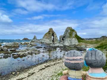 七浦海岸の夫婦岩