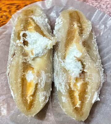 とろけるクリーム大福カフェオレの断面