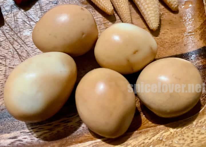 ウズラのたまご燻製