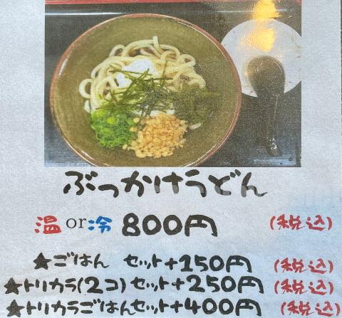 ぶっかけうどん